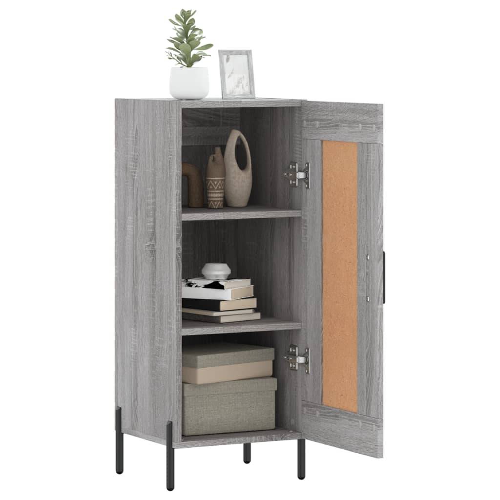 vidaXL Sideboard Grau Sonoma 34,5x34x90 cm Holzwerkstoff