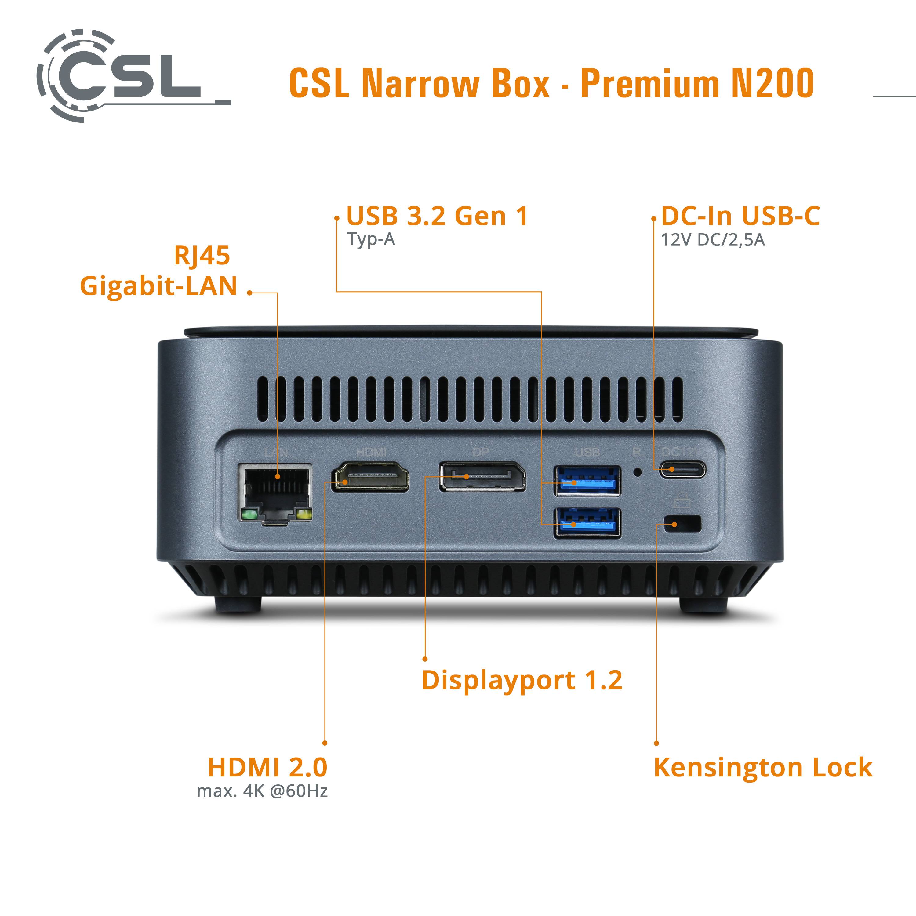 Narrow Box Premium / 16GB / 500 GB / Win 11 Pro