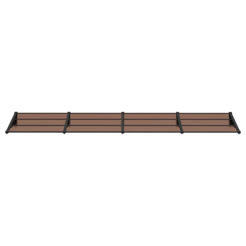 vidaXL Türvordach Schwarz 396x90 cm Polycarbonat