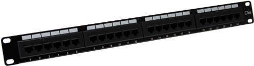 ACT Patchpanel 24-ports unshielded CAT6 PATCHPANEL 24P UTP C6 (PP1010)