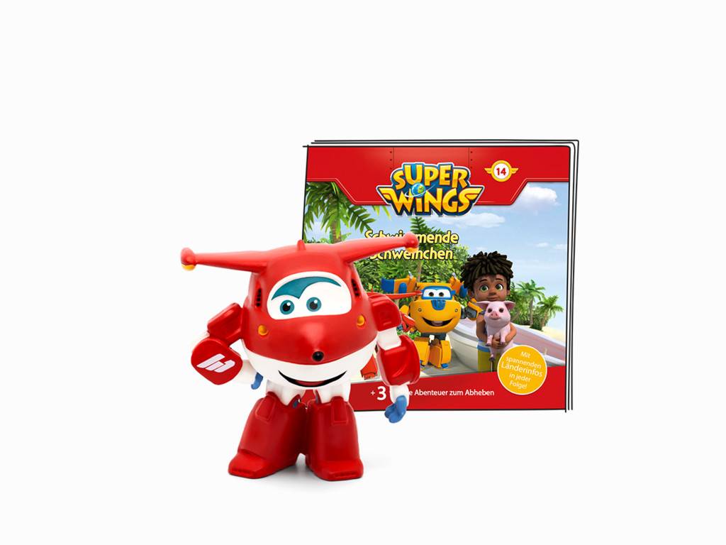 tonies Schwimmende Schweinchen, Spielzeug-Spieldosenfigur, 4 Jahr(e), Blau, Rot, Weiß