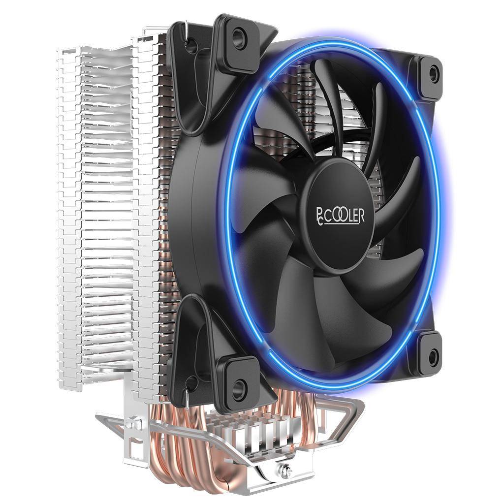 Pccooler GI-X4 V2 CPU-Kühler in Blau - Kühlset - 12 cm - Blau