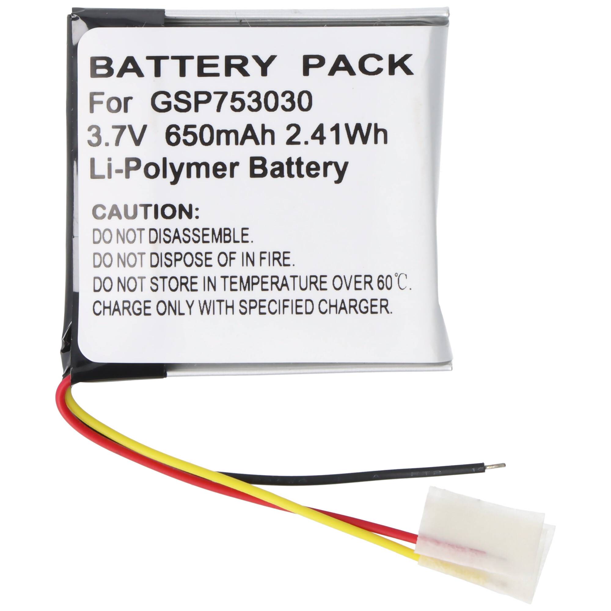 Akku passend für JBL Everest Elite 300, Li-Polymer, 3,7V, 650mAh, 2,4Wh