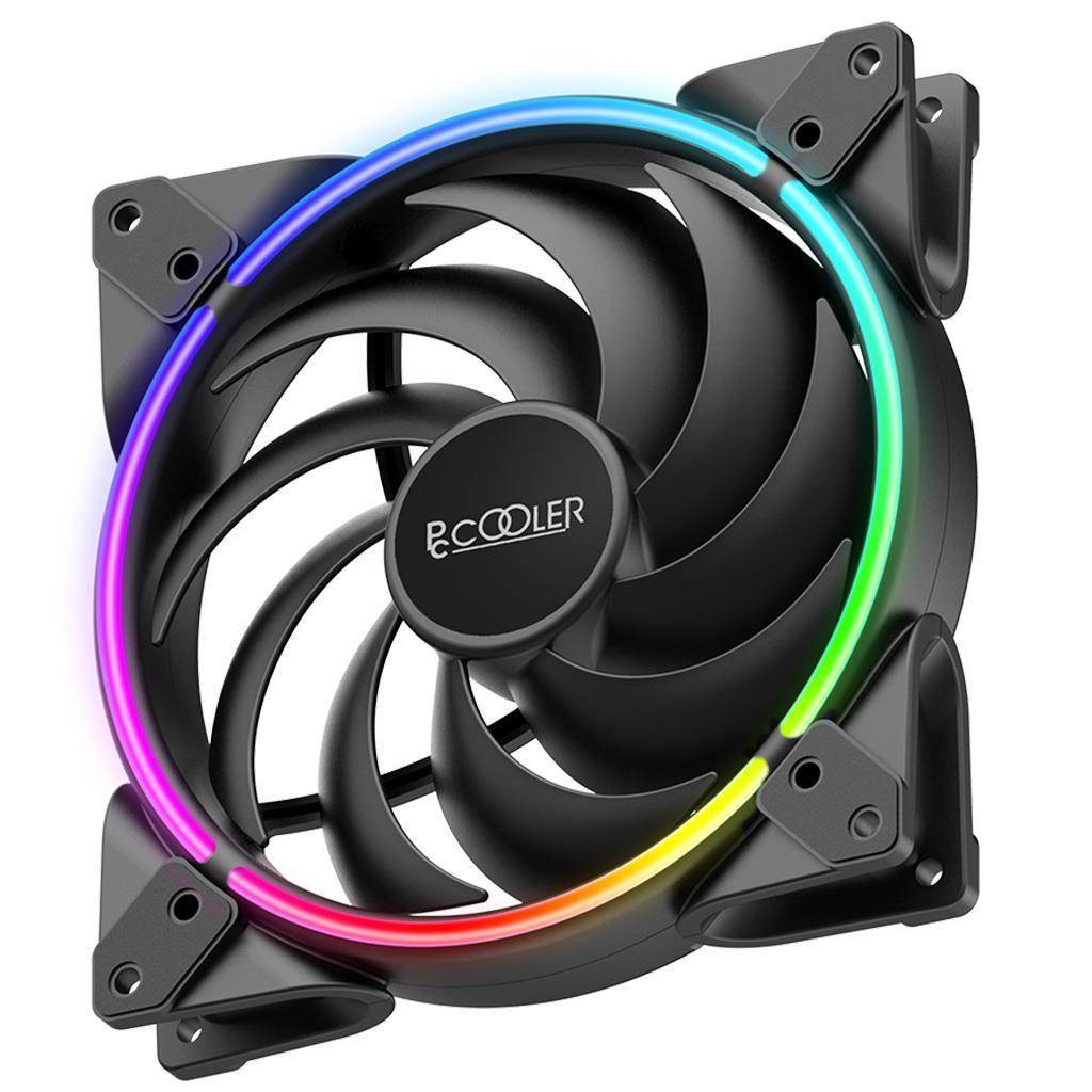 Pccooler MAX 140mm Gehäuselüfter in RGB - Ventilator - 14 cm - 1000 RPM - 2000 RPM - 29,1 dB - 72 cf