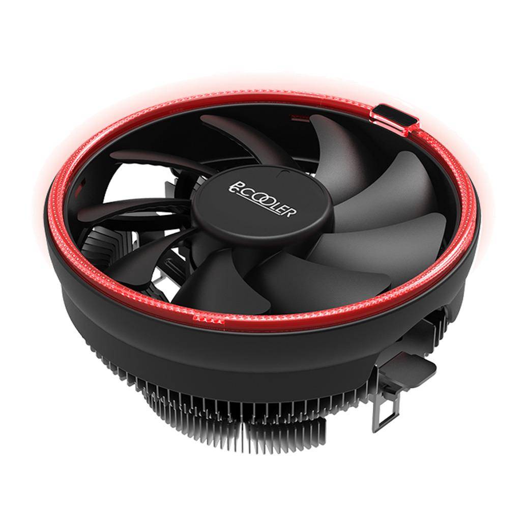 Pccooler E126M Top-Blow CPU-Kühler in Rot - Kühlset - 12 cm - 1000 RPM - 1600 RPM - 29,8 dB - 56 cfm