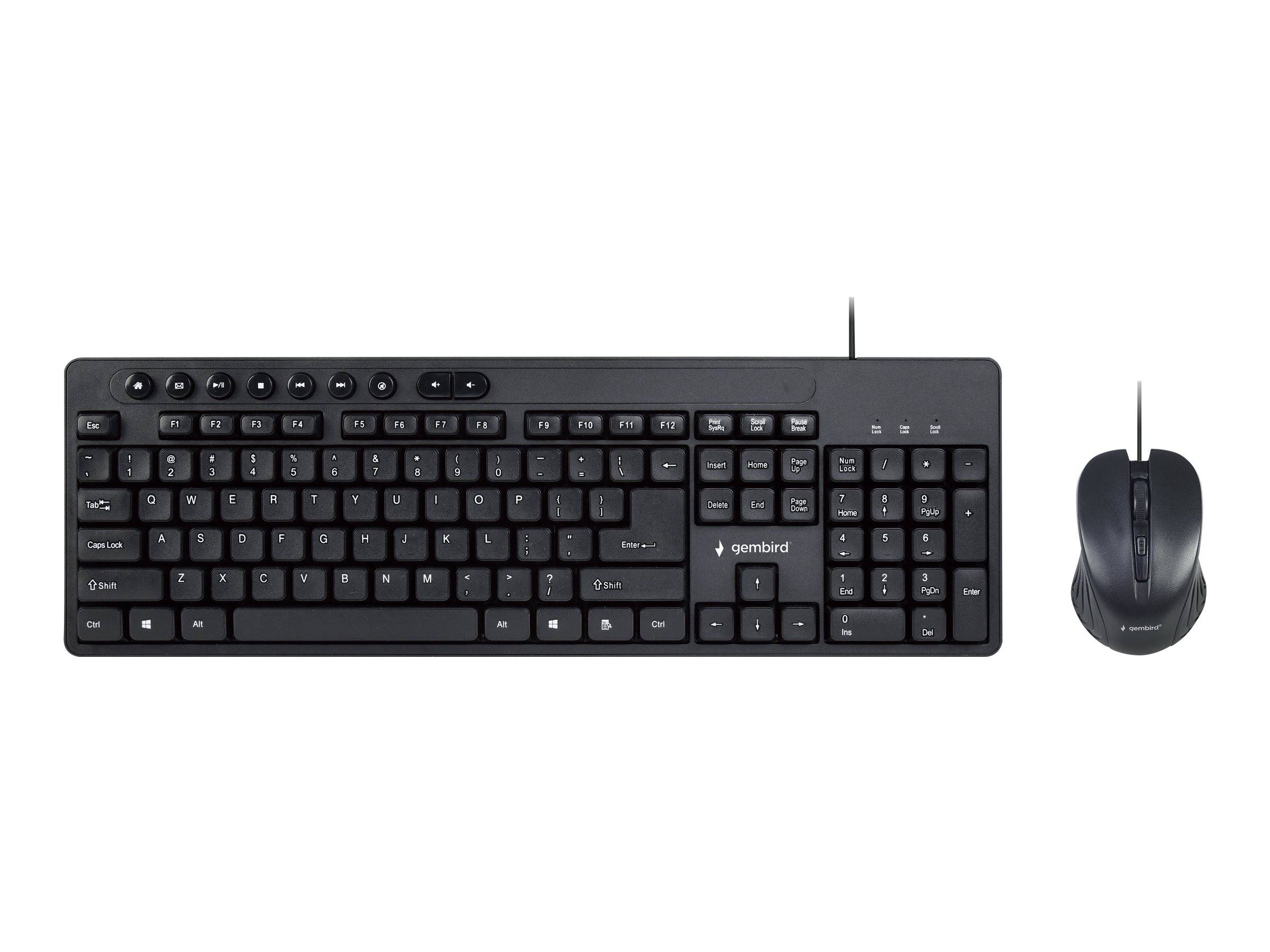 Gembird KBS-UM-04 - Tastatur-und-Maus-Set - USB