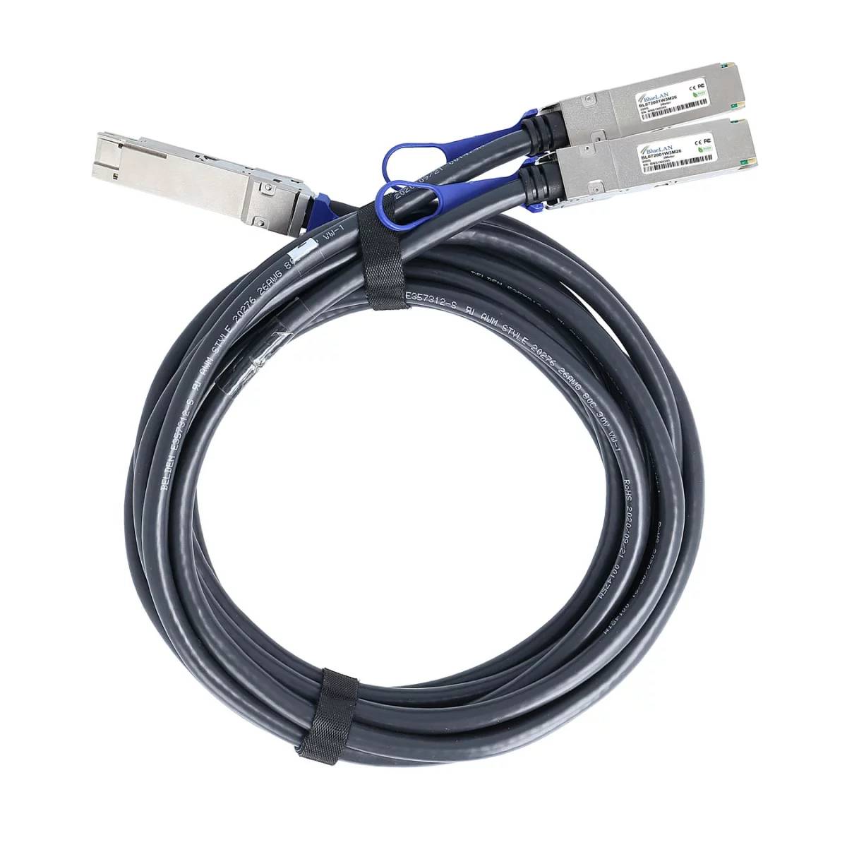 BlueOptics MCP7H50-V01AR30 kompatibles BlueLAN QSFP56 DAC BL072001W2M26 - Mellan