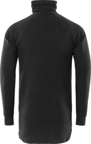 Fristads Zipper-T-Shirt Langarm 742 PC - Schwarz/L 127357-940-L