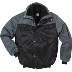 Pilotjacke Icon 100809-996 Gr. S schwarz/Kontrast grau, 410g/m² mit Pelzfutter,