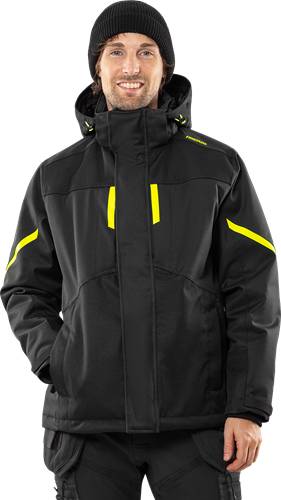 Fristads Airtech® Winterjacke 4058 GTC - Schwarz/Gelb/4XL 127559-982-4XL