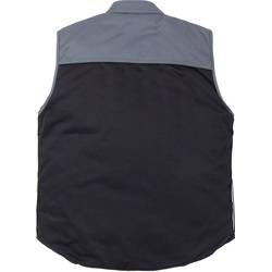Weste Icon 113161-896 Gr. L grau/schwarz, Luxe-Qualität 65% Poly./35% BW, ca.