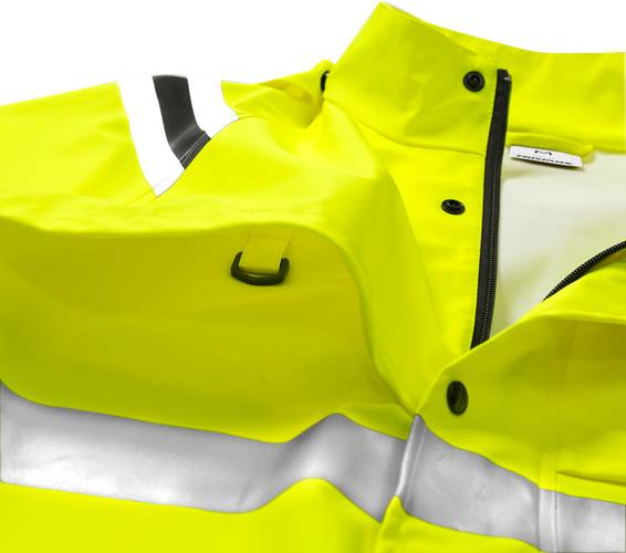 Fristads High Vis Regenjacke Kl. 3 4624 RS - Warnschutz-Gelb/Marine/XL 114041-171-XL