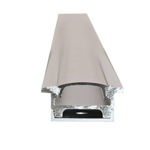 Aluminiumprofilstück mit T-Nut-Design, das häufig in der Bau- und Rahmenbranche für verstellbare und tragende Konstruktionen verwendet wird.