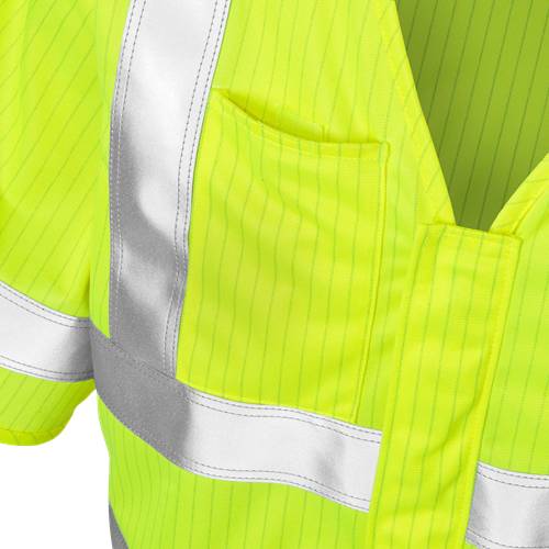 Fristads Flame High Vis Weste Kl. 3 5023 FHA - Warnschutz-Gelb/S/M 124295-130-S/M