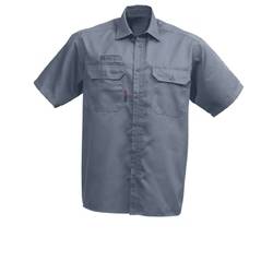 Kansas-Legacy-Hemd 100733-941 Gr. S dunkelgrau (36/37) kurzarm
