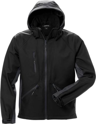 Fristads Acode Softshell-Jacke 1414 SHI - Schwarz/Grau/S 124149-996-S