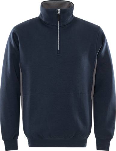 Fristads Acode Zipper-Sweatshirt 1705 DF - Marine/Grau/3XL 100209-586-3XL