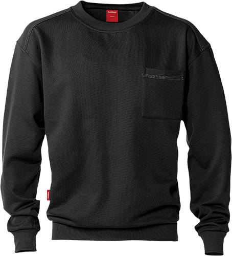 Fristads Sweatshirt 7394 SM - Schwarz/L 100782-940-L