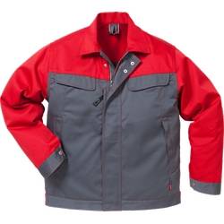 Bundjacke Icon 109321-866, Gr. 3XL grau / rot, 65% Polyester / 35% Baumwolle,