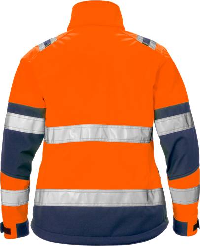 Fristads High Vis Softshell-Jacke Damen Kl. 2 4183 WYH - Warnschutz-Orange/Marine/L 125023-271-L