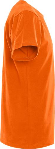 Ein orangefarbenes Kleidungsstück, möglicherweise eine Robe oder ein Umhang, mit Fokus auf Textur und Faltenwurf.