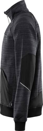Fristads Sweatjacke 7052 SMP - Grau/Schwarz/XS 125026-896-XS