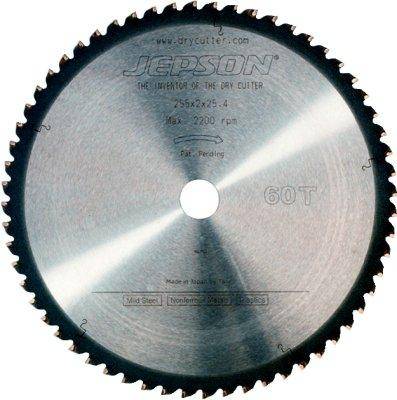 HM-Sägeblatt Drytech D=255x25,4x2,0mm 60Z für Stahl dünnwandig Jepson
