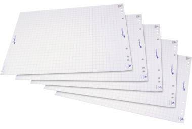LEGAMASTER Flipchart Papierblock raster 5St - Weiß - Papier - 980 mm - 650 mm - 0,12 mm - 4,5 kg