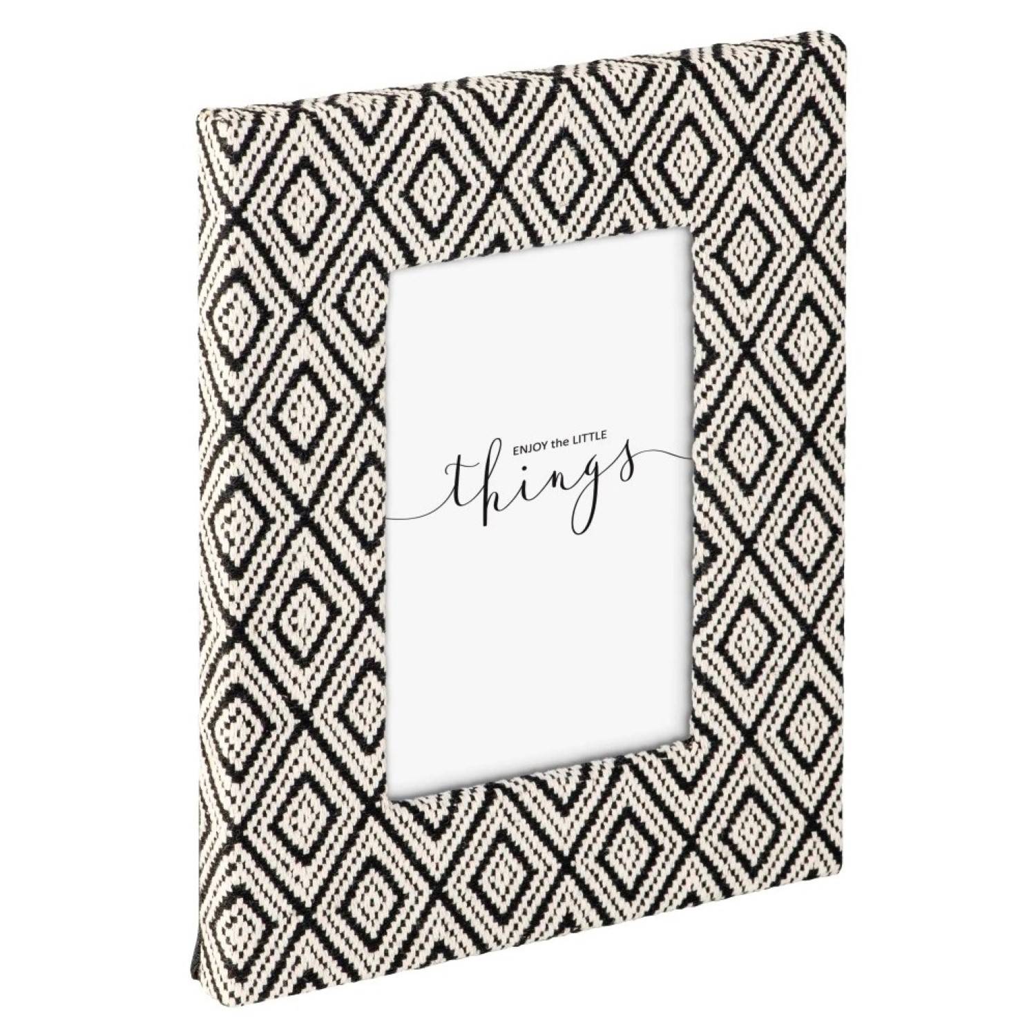 Porträtrahmen Moscari Schwarz/Weiß 10x15cm