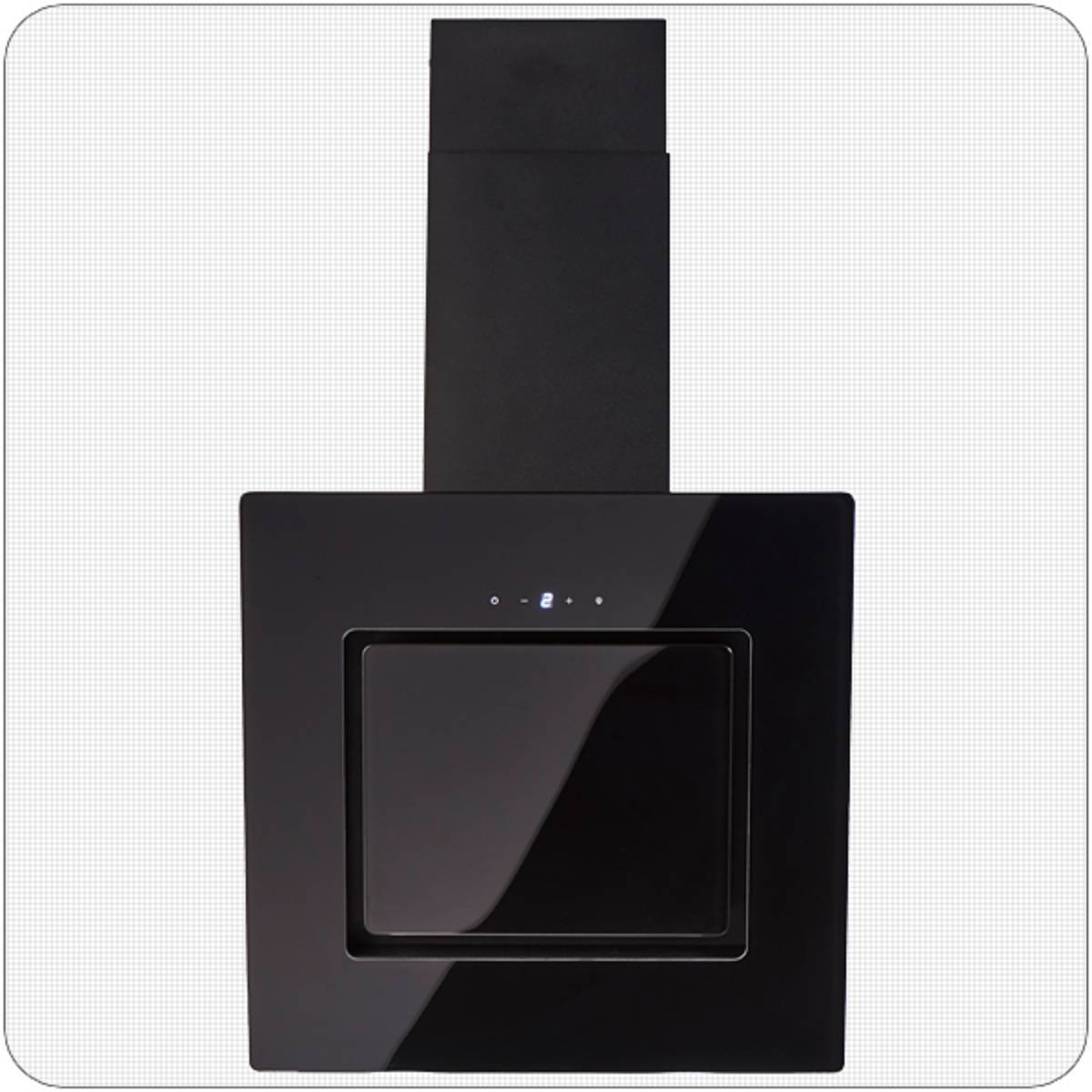 PKM Kopffreihaube S26-50 BBTY - 50cm, schwarz, Glas, LED, Dunstabzugshaube