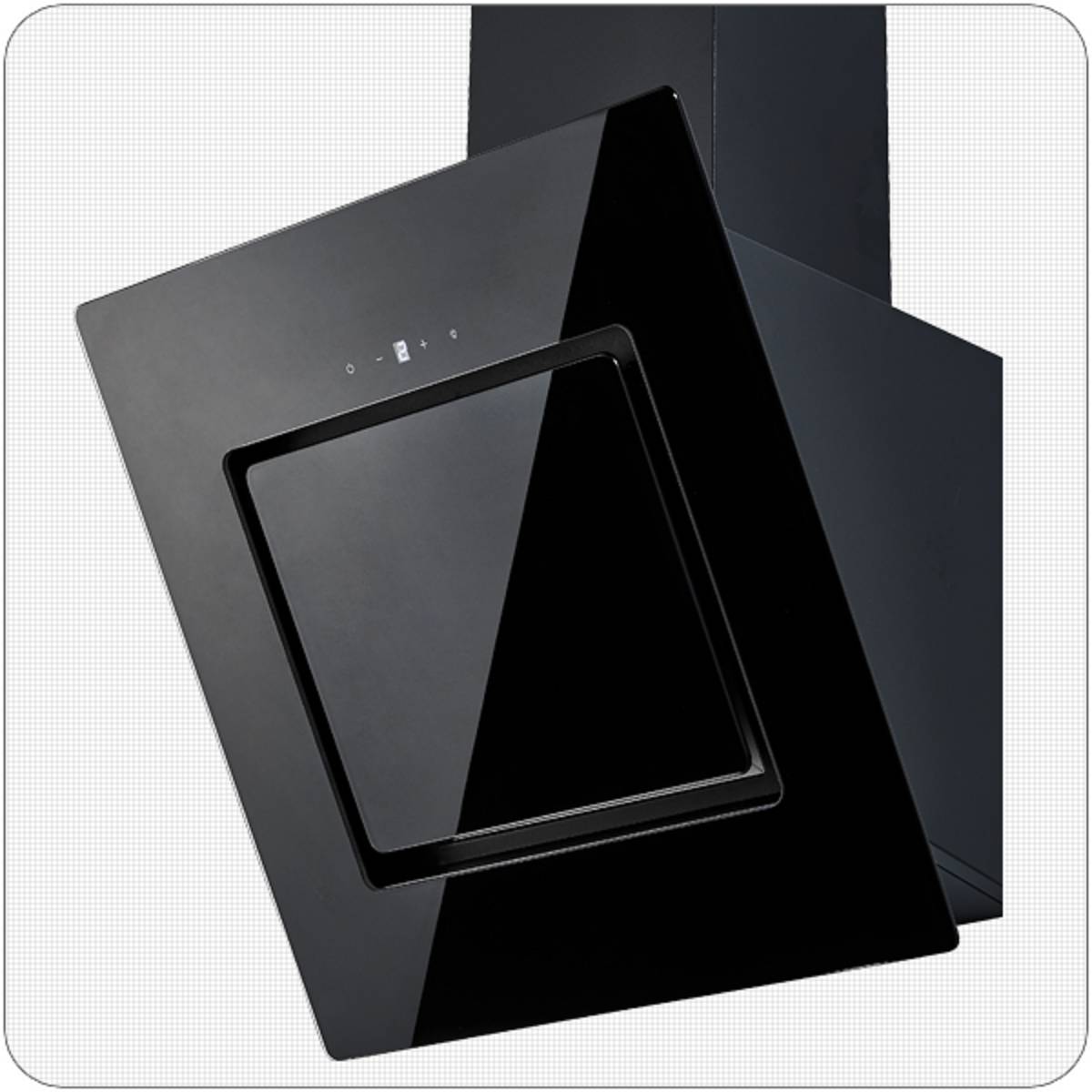 PKM Kopffreihaube S26-50 BBTY - 50cm, schwarz, Glas, LED, Dunstabzugshaube