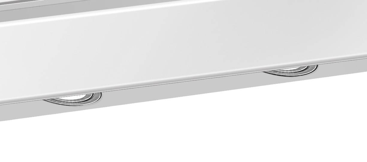 PKM Kopffreihaube S26-60 BWTY - 60cm, weiß, Glas, LED, Dunstabzugshaube