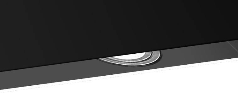 PKM Kopffreihaube S26-90 BBTY - 90cm, schwarz, Glas, LED, Dunstabzugshaube