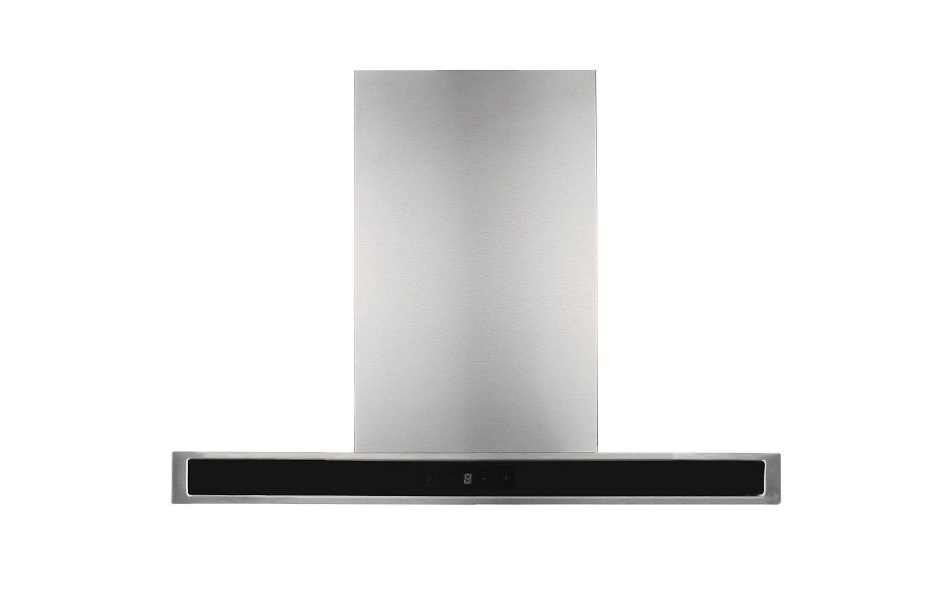 PKM Kaminabzugshaube 8060G Z - 60cm, Touch-Control, Edelstahl, Glasfront schwarz