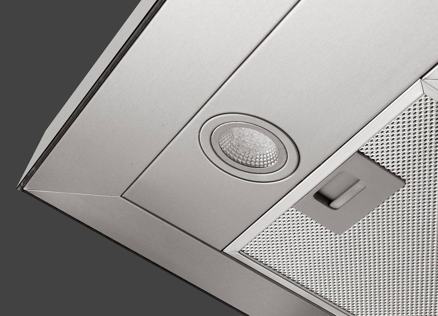 PKM Kaminabzugshaube 8060G Z - 60cm, Touch-Control, Edelstahl, Glasfront schwarz