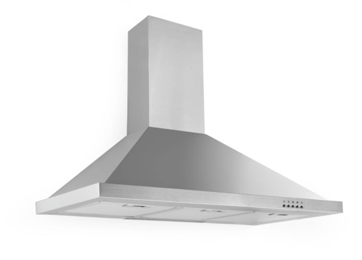 PKM Kaminhaube 9090-2H - 90cm, Edelstahl, Esse, Dunstabzugshaube
