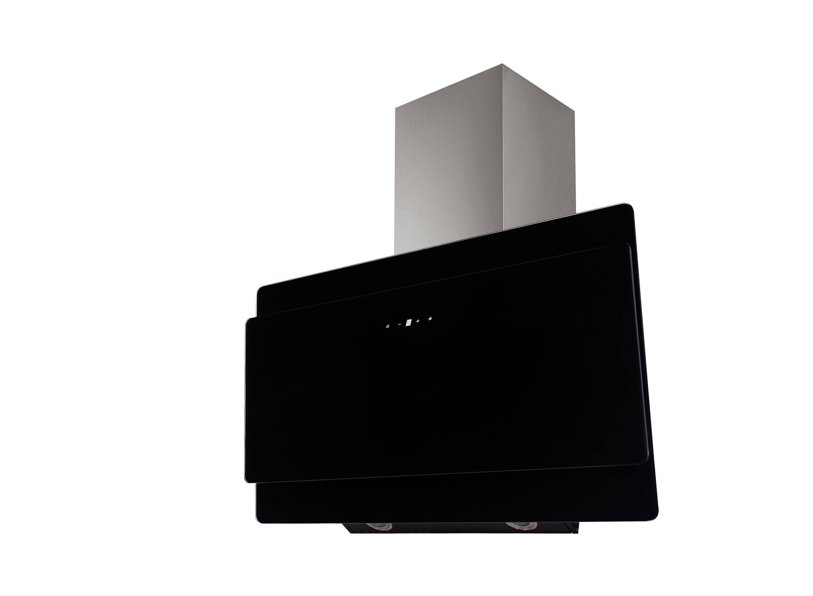 PKM Kopffreihaube S3-90 ABTZ - 90cm, schwarz, Glas, Edelstahl, Dunstabzugshaube