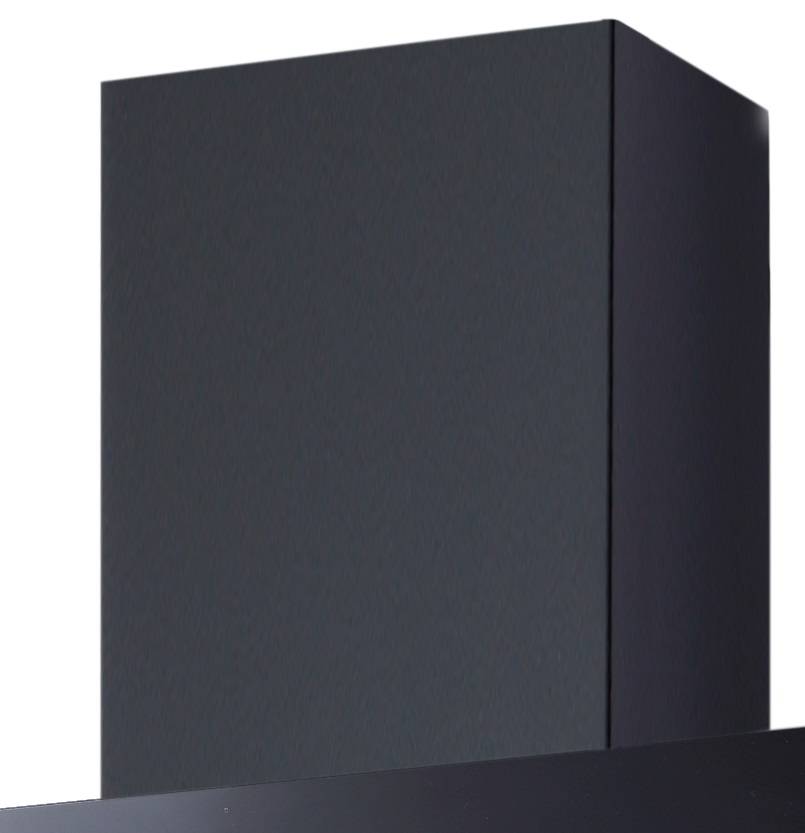 PKM Kopffreihaube 9039X - 60cm, schwarz, Glas, Schräghaube mit Randabsaugung