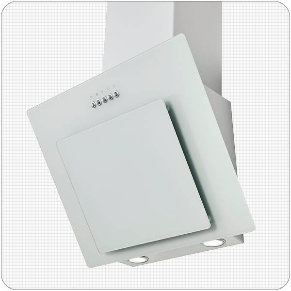 PKM 9039XW Glas weiß Dunstabzugshaube Randabsaugung 60cm Schräghaube