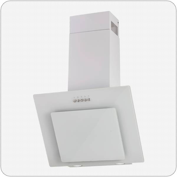 PKM 9039XW Glas weiß Dunstabzugshaube Randabsaugung 60cm Schräghaube