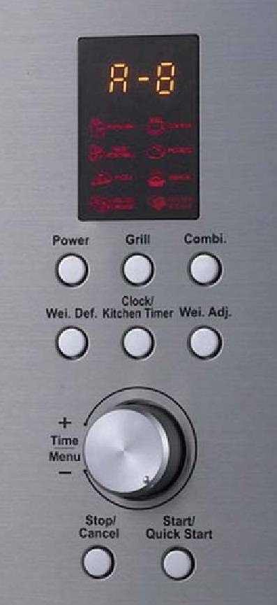 PKM Einbaumikrowelle MW900-23G-IN - 900 Watt, Edelstahl, 23 Liter, Grill