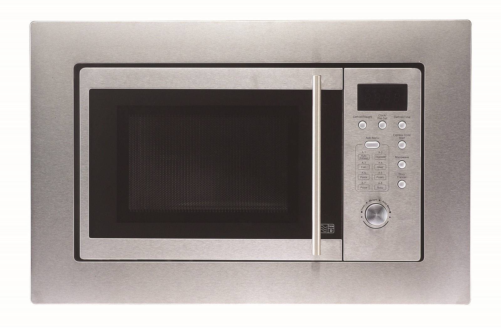 PKM Einbaumikrowelle MW800-20.8EB - Edelstahl 800Watt, 20 Liter