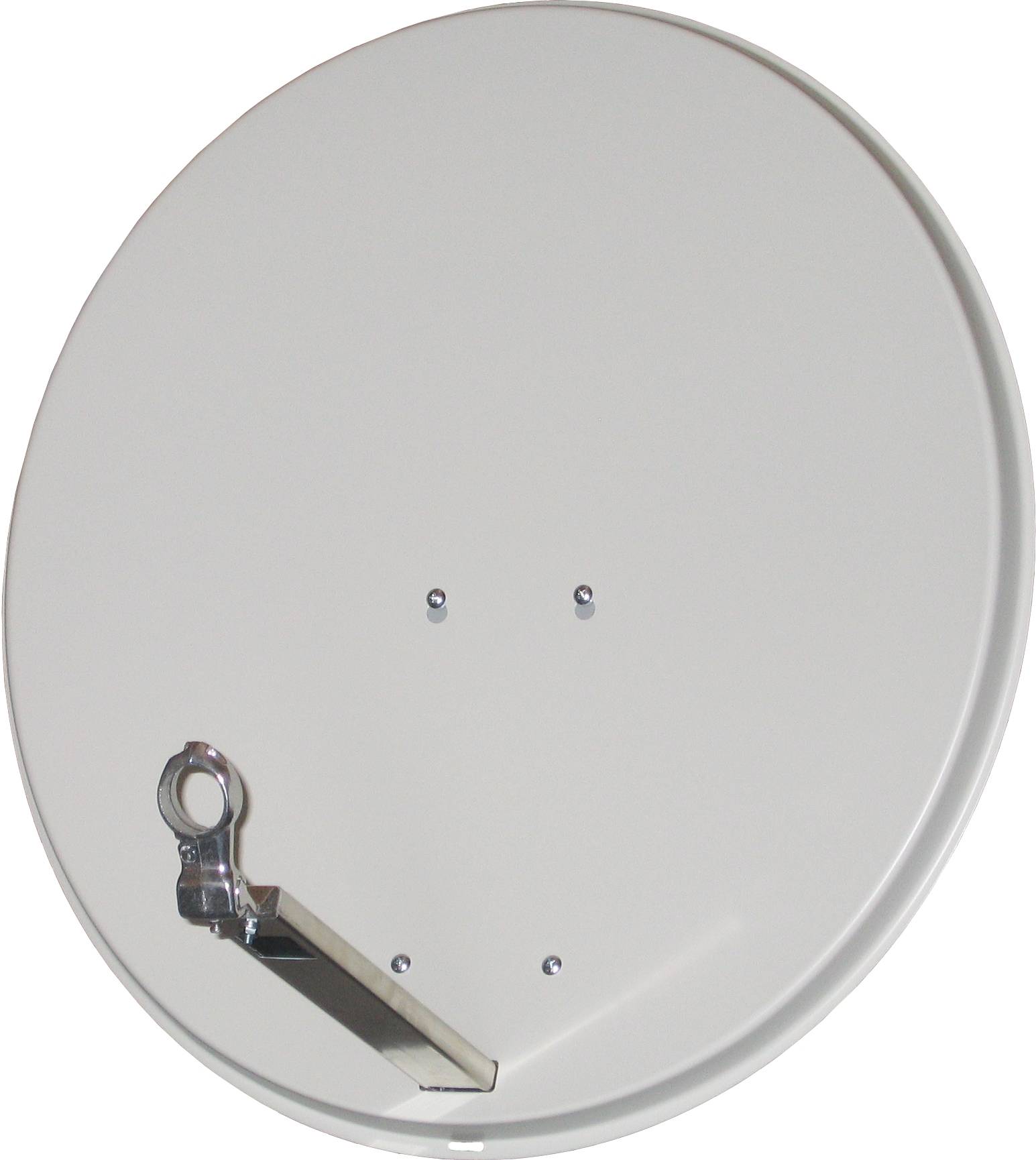 sky vision Alu Satellitenspiegel, 75 cm, 40 mm Feedaufnahme, RAL 7035 hellgrau
