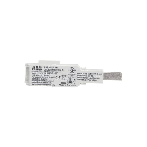 Eine Sicherung mit Text und Sicherheitszertifizierungen, beschriftet mit 'ABB', mit Spezifikationen einschließlich 16A, 690V AC. Hergestellt in Deutschland.