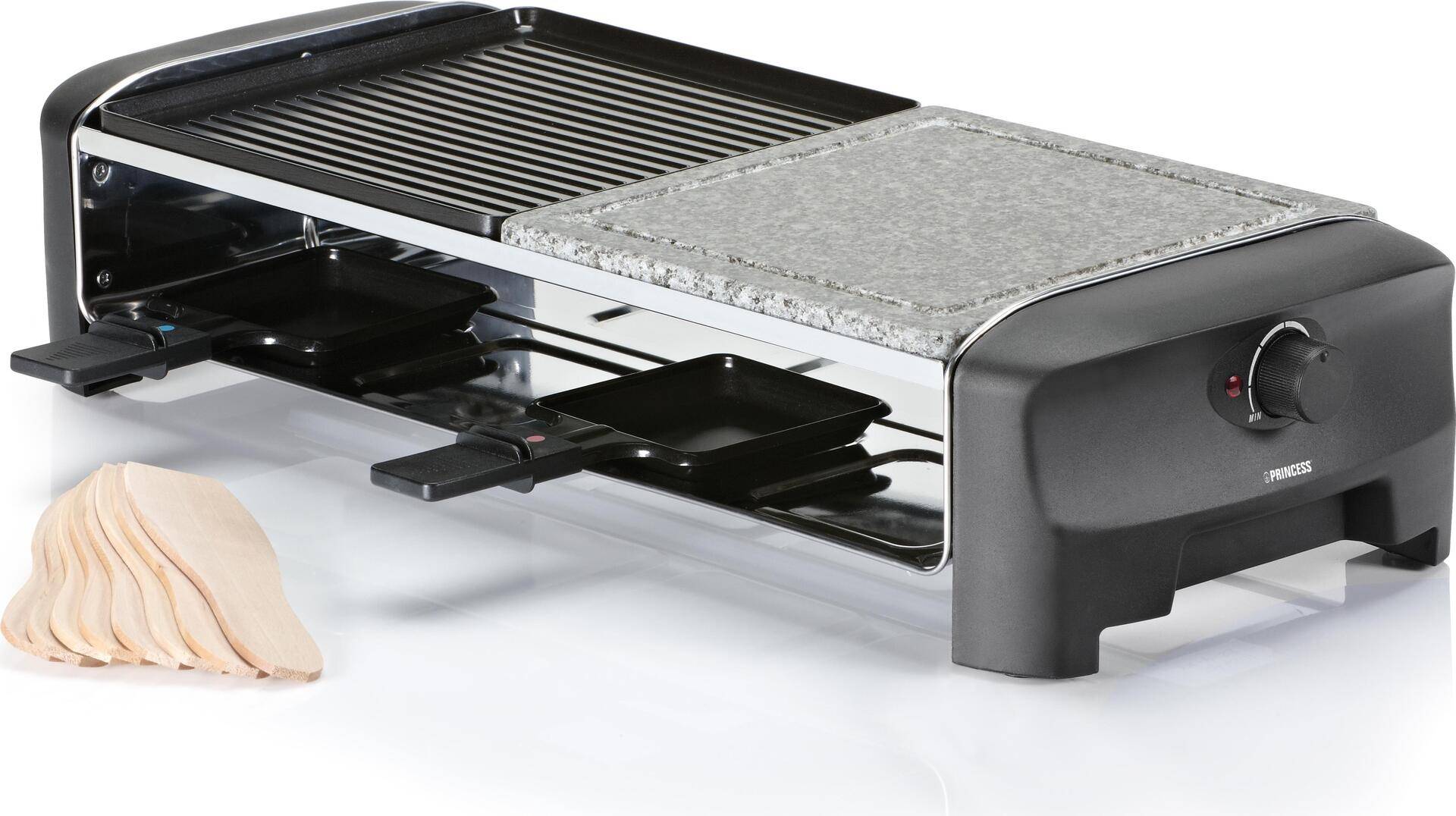 Princess 162820 Raclette 8 Stone & Grill Party