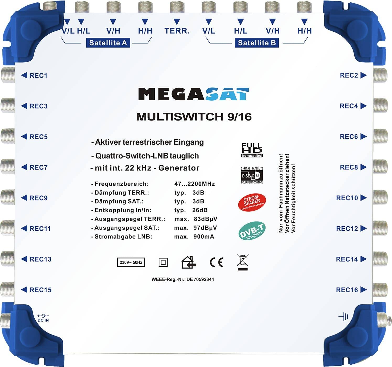 MEGASAT Multischalter 9/16 0600153