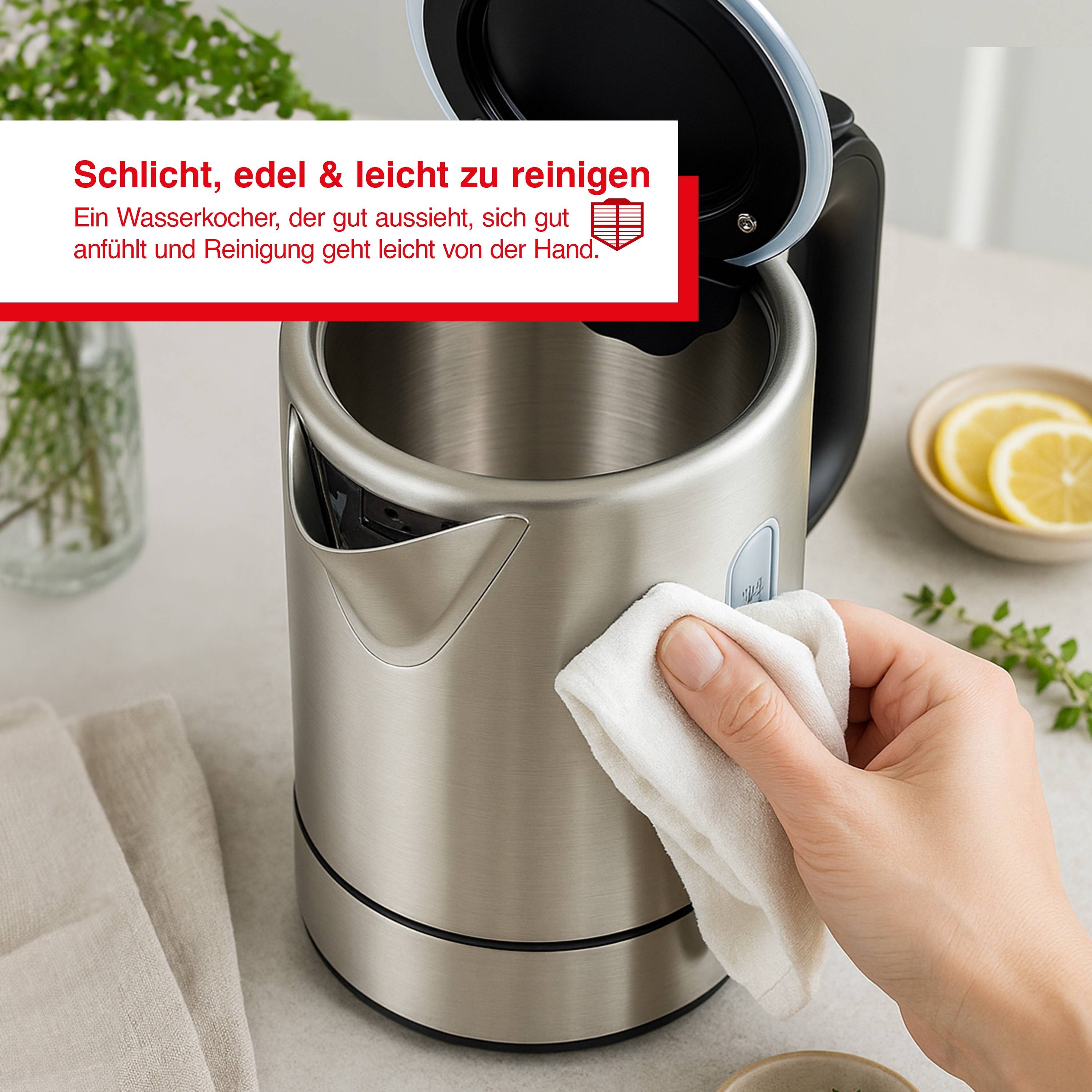 Solis programmierbarer Wasserkocher, 1,7 L, Warmhaltefunktion,Temperaturwahl