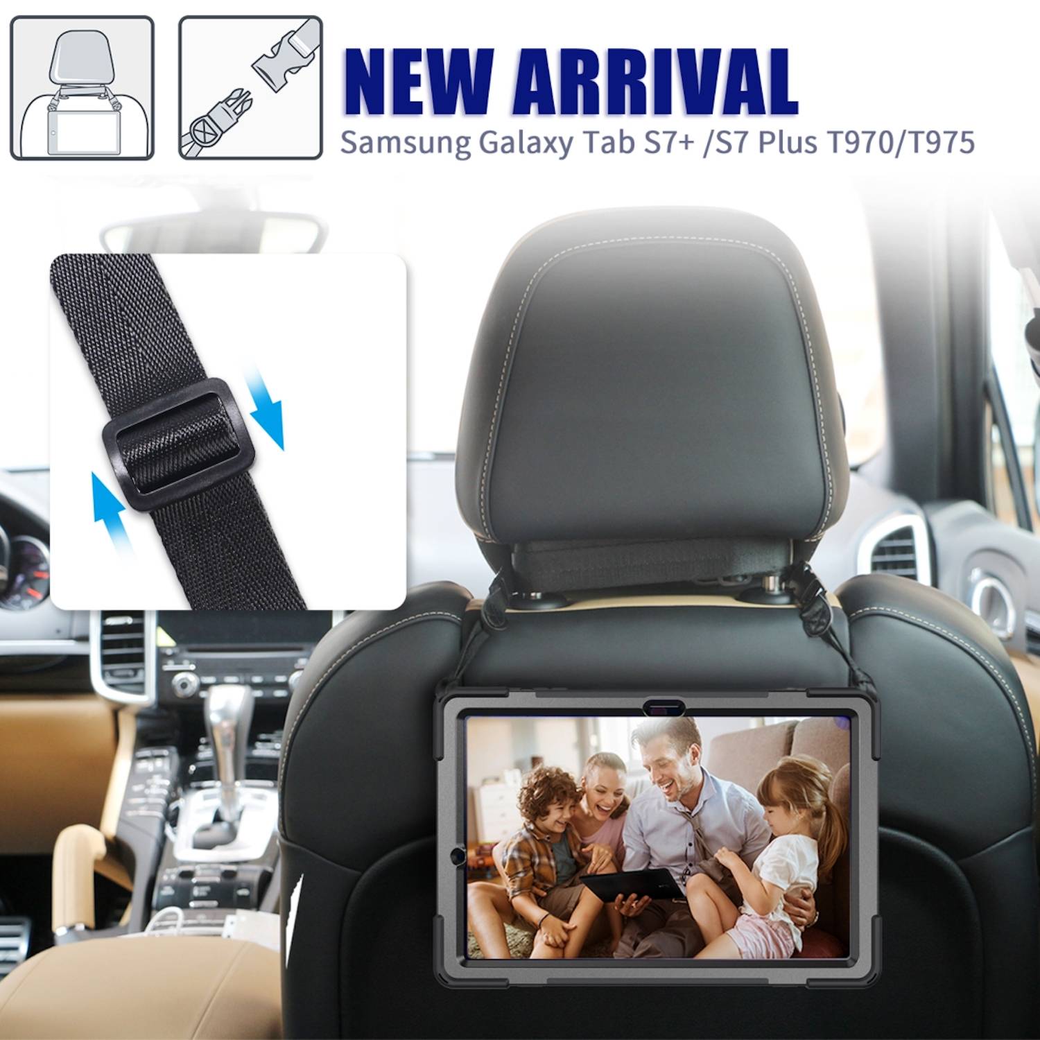 Für Samsung Galaxy Tab S10 Plus FE Plus / S9 Plus FE Plus / S8+ Outdoor Hülle