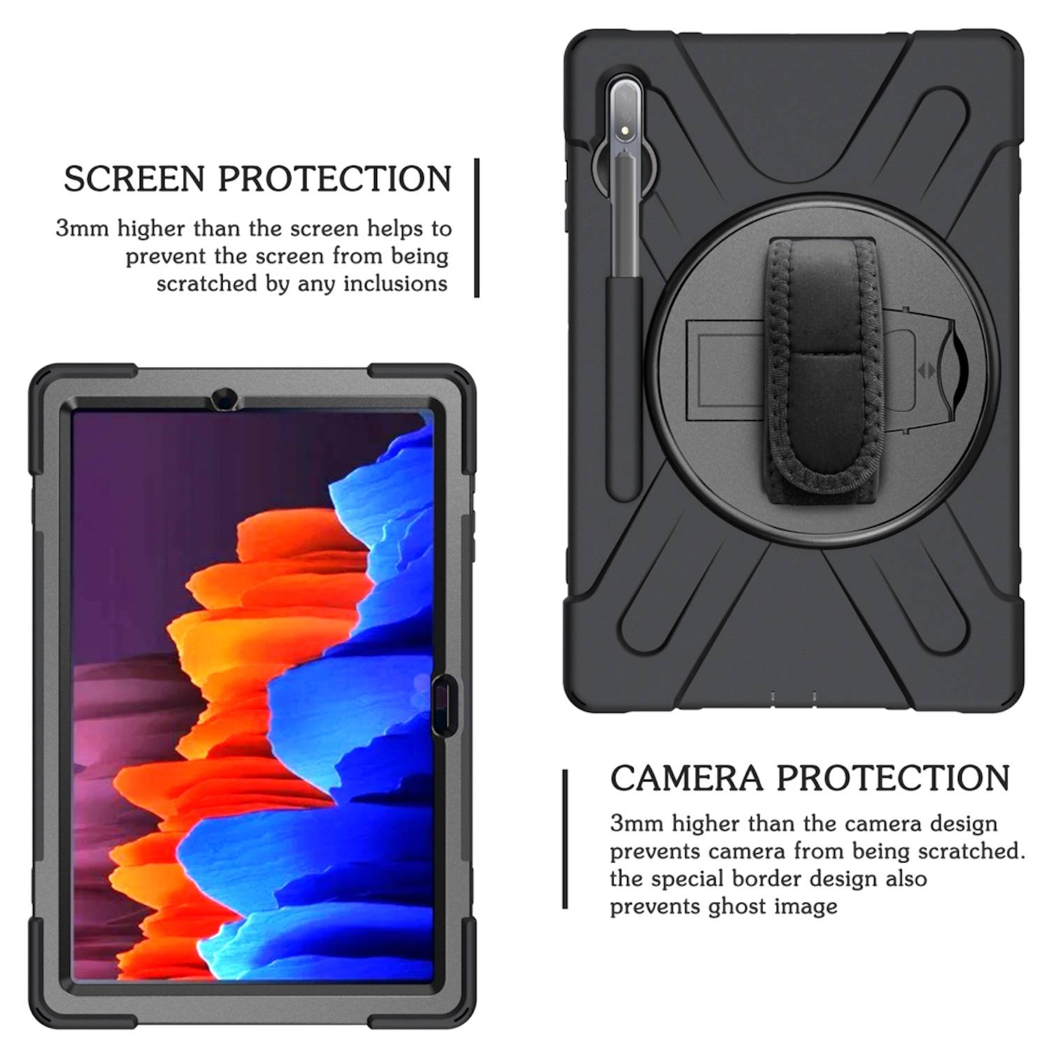 Für Samsung Galaxy Tab S10 Plus / S9 Plus FE Plus / S8+ Outdoor Hülle