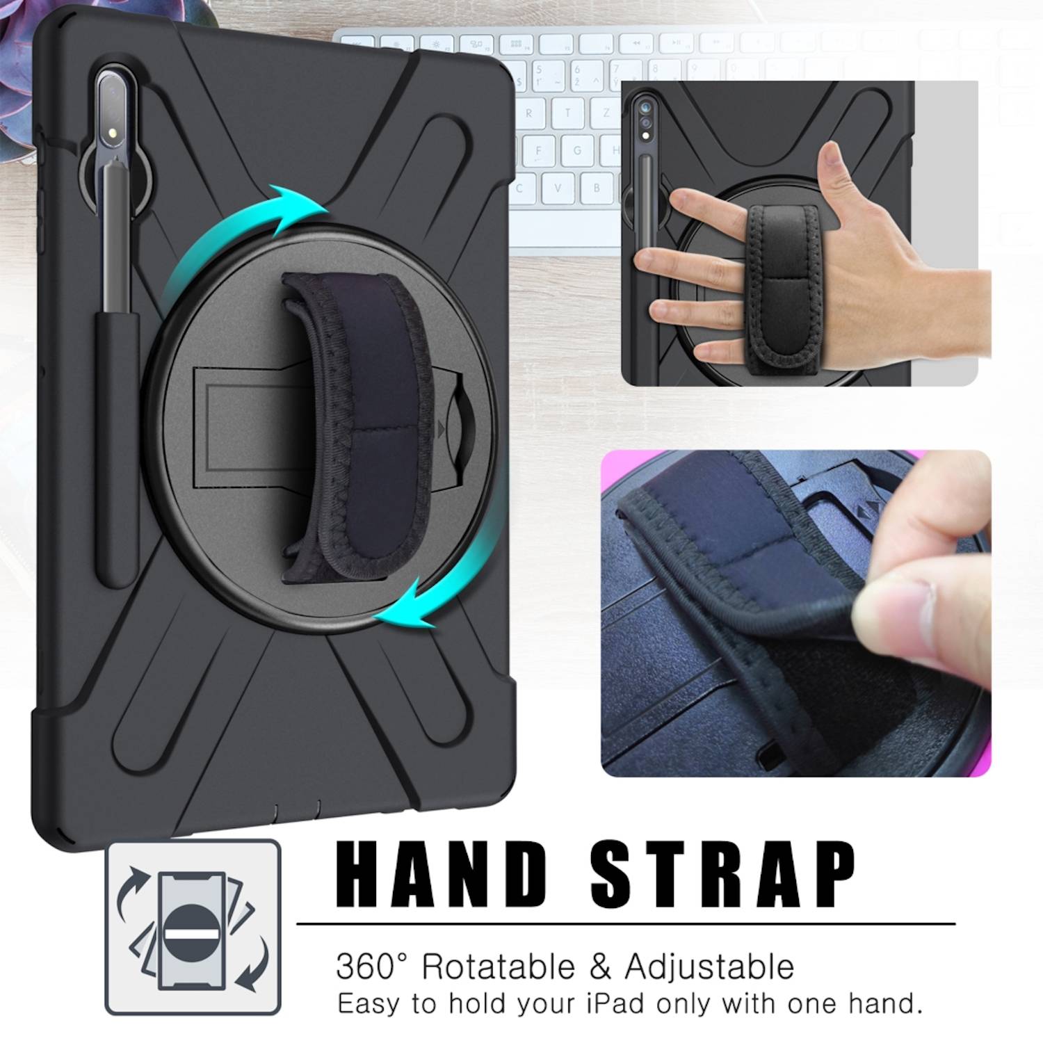 Für Samsung Galaxy Tab S10 Plus FE Plus / S9 Plus FE Plus / S8+ Outdoor Hülle